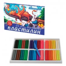 Пластилин восковой ЛУЧ ФАНТАЗИЯ 24 цв. 420 г со стеком Луч 115852