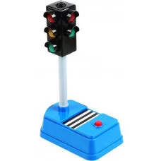 Модель на бат свет+звук светофор 21см большой, пластик SВ-15-01-1-ОВ