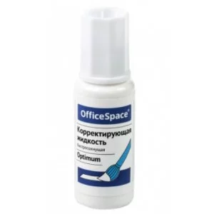 Корректирующая жидкость OfficeSpace "Optimum", 15мл, на химической основе, с кистью 277059