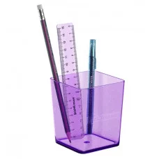 Набор настольный пластиковый ErichKrause Base Glitter сиреневый 55722
