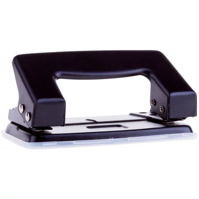 Дырокол OfficeSpace 10л., металлический, черный Спейс 178804