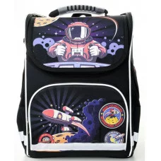 Рюкзак Schoolformat BASIC COSMO RIDER 17 л черн. 38х28х16 см жестк. каркас 1 отд. молния д/мальчиков 227839