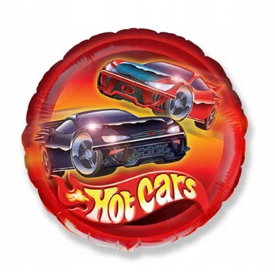 Шар фольгированный 18" Машины гоночные/FM 1202-1099