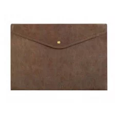 Папка-конверт на кнопке  Alingar, A4, 235х330 мм, 180 мкм, горизонтальная, ассорти  AL11154