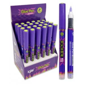 Клей маркер 3 гр. DL-519 Glue Pen, 1-5мм, кисть, круглый корпус с индикатором, цвета ассорти