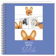 Скетчбук 195х195 40л "Супер коржик" КанцЭксмо ТС405484