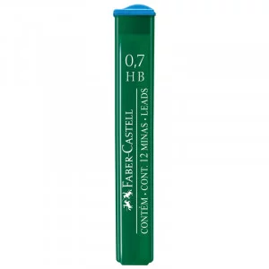 Грифели для механических карандашей Faber-Castell "Polymer", 12шт., 0,7мм, HB 286030