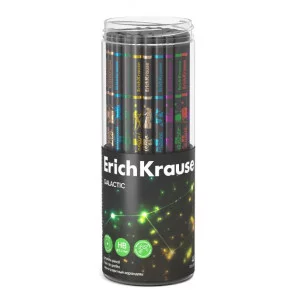 Чернографитный карандаш ErichKrause Galactic, круглый, НВ 63328