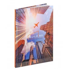 ЗАПИСНАЯ КНИГА А4 96л. НЕБОСКРЕБЫ В ЛУЧАХ (96-5758) перепл. 7БЦ, глянц.ламинация 96-5758