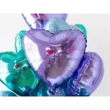 Шар (19\'\'/48 см) Сердце, Сиреневый, 1 шт. 758014