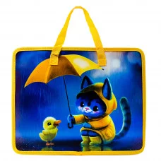 Папка школьная для тетрадей А4 на молнии с ручками "Друзья", пластик, 33.5*26*10 см. 6016 Josef Otten /1 /12 /0 /96 365528