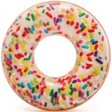 Круг надувной Пончик коричневый 99х25см, от 9 лет, в коробке 56263NP