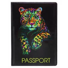 Обложка на паспорт "Леопард" (ПВХ) ОП-4175