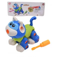 Игрушка-конструктор. Кошечка в наборе отвертка,в пакете 13х6,5х12,5 см 1764587