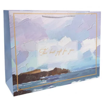 Пакет подарочный, Морской пейзаж, Дизайн №2, 33*42*15 см, 1 шт. 503799