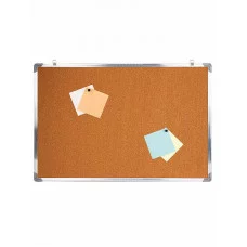 Доска пробковая 45х60 (Д-4043) с подвесом, алюминиевая рама Д-4043