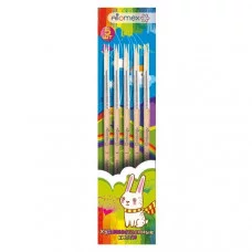 Кисти в наборе 05шт синтетика №1,2,3,4,5 круглые ATTOMEX 8072621 213573