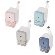 Точилка механическая Alingar, прямоугольная, 1 отверстие, пластиковый корпус, цвет ассорти 85454