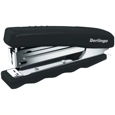 Степлер №10 Berlingo "Comfort" до 16л., пластиковый корпус, черный BERLINGO_ 210980