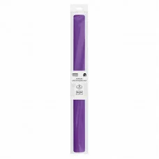 Бумага крепированная ТРИ СОВЫ, 50*250см, 32г/м2, фиолетовая, в рулоне, пакет с европодвесом 334843