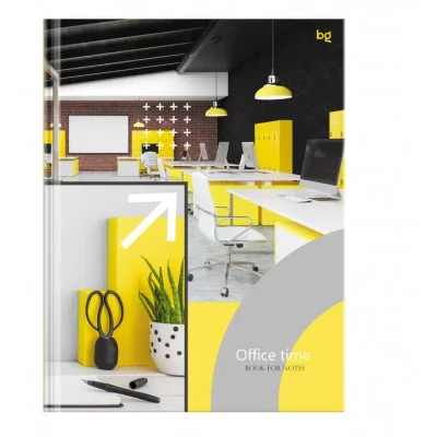 Бизнес-блокнот А5, 80л., BG "Время офиса", глянцевая ламинация 370492