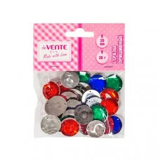 Стразы пришивные "Круглые" d20мм ассорти пакет е/п DEVENTE 8002385 858351