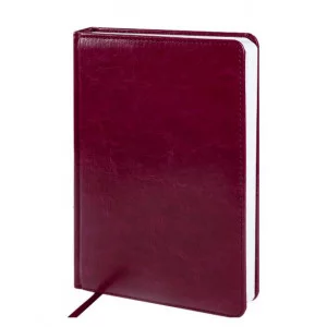 ЕЖЕДНЕВНИК А5, 160л. недатир. TOUCH SKIN - BORDEAUX (160-3184) кожзам (бордовый) 160-3184