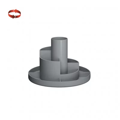 Подставка настольная вращающаяся пластиковая ErichKrause Sphere Classic серый 61574