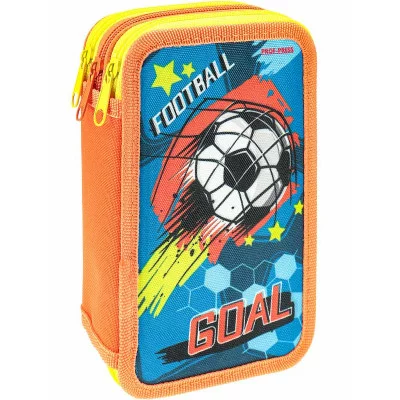 Пеналы 3-секц, большие, печать на ткани ВИРТУОЗНЫЙ ГОЛ (ПН-3028) (190х115)