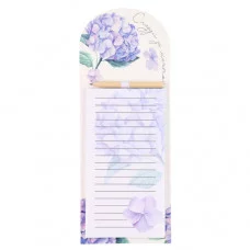 Блок для записей 10,5*27 40л склейка на магните 231797 Гортензия КОКОС 231797