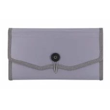 Папка-картотека Alingar 260х140 мм на пуговице пластик 900 мкм 12 отделений серый 1шт AL12823/2