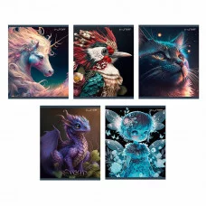 Тетрадь А5 48л "Фантастические миры " КанцЭксмо ТКБ488688