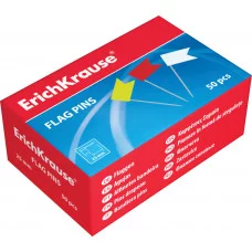 Булавки-Флажки, 50 шт. Ассорти Erich Krause EK28232