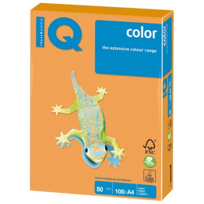 Бумага IQ Color А4, 80г/м2 цвет неон оранжевый 1 шт. НК-00000955