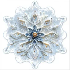 Украшение на скотче "Снежинка" 9201699