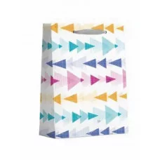 Dream cards Пакет подарочный с мат. лам. 26х32х10  Пастельные узоры, 210 г ,(Размер L) ПКП-5925