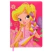 Блокнот-тетрадь: "ПРИНЦЕССА"; обложка-твёрдый переплёт с поролоном, матовый ламинат,цветная с рисунк МС-6923
