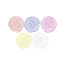 Украшение елочное бусы ГРАНИ, 270 см, 5 цв, пластик, 1 шт в пакете. WINTER WINGS E30587