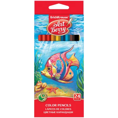Карандаши 24цв ERICH KRAUSE "Морское дно" карт упак 32880 095863