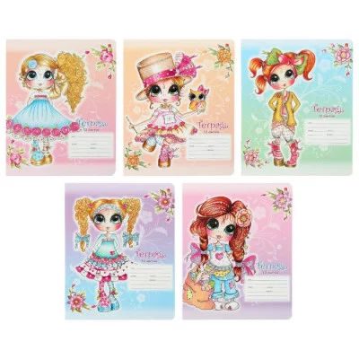 ТЕТРАДЬ 12Л. ЛИН. "ДЕВОЧКА СЬЮЗАН" 5 ВИДОВ ТЛ1373