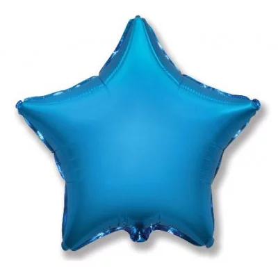 Шар (18\'\'/46 см) Звезда, Синий, 1 шт. 301500A
