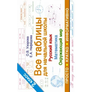 Узорова О.В. Все таблицы для 2 класса. Русский язык. Математика. Окружающий мир