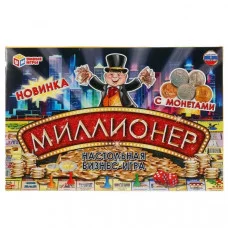 Настольная экономическая игра Миллионер с монетами. Умные игры  4690590224786