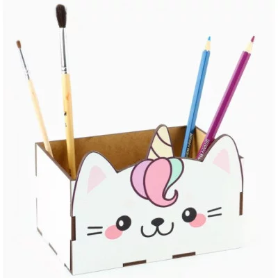 Органайзер для канцелярии Белый кот 150х100х80 мм 4197574