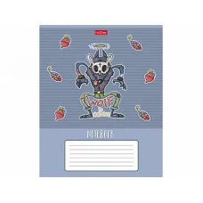 Тетрадь 24л А5ф ЛИНИЯ 65г/кв.м на скобе   5 диз.в блоке скругл.углы серия -Freaky friends- ТЛ2615