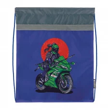 Мешок д/обуви Schoolformat МОТО СВОБОДА 42х34х0,5 1 отд. синий д/мальчиков 237201