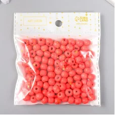 Бусины для творчества дерево "Бронзовая вишня" d-0,8 см, набор 20 гр   9463301