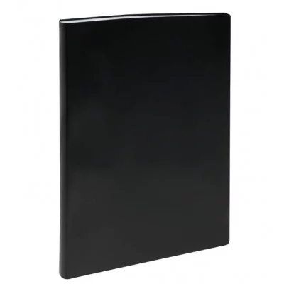 Папка со 100 вкладышами СТАММ А4, 30мм, 600мкм, пластик, черная 343149