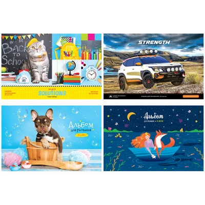 Альбом для рисования 20л А4 на скрепке ArtSpace Микс Ассорти 311490