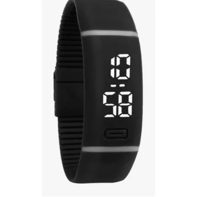 Часы электронные крупные цифры цвет ремешка ассорти